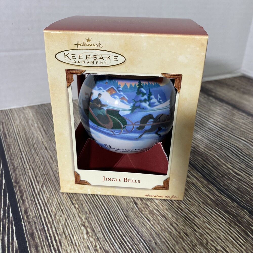Vtg 2003 Hallmark Keepsake Ornament 'Jingle Bells' Ball Tree Decoration New